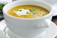 Apple and rutabaga cream soup