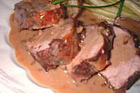 Médaillons de filet mignon aux cerises